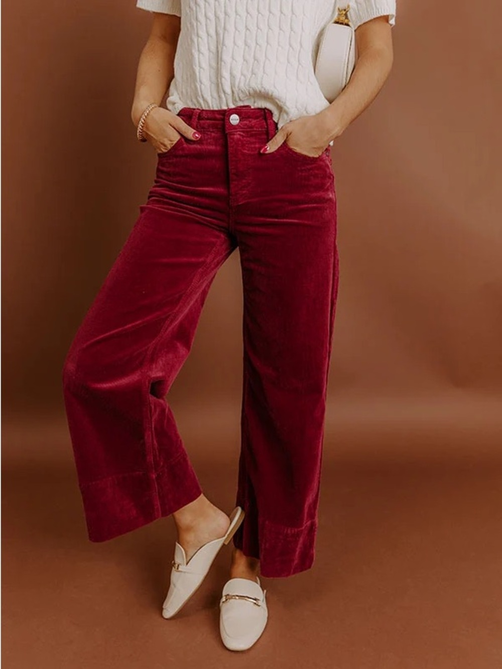 NWT Burgundy Corduroy Pants